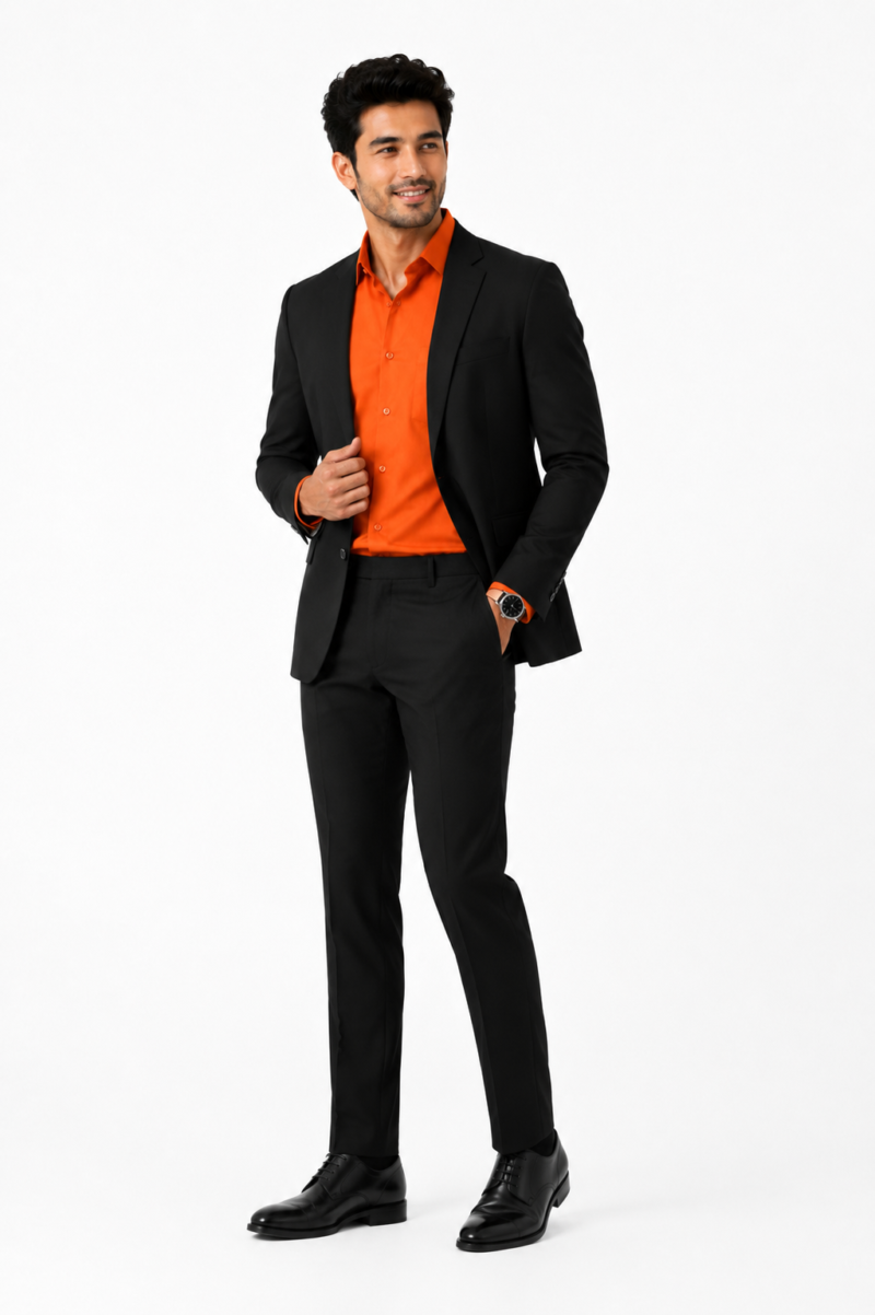 11Best Orenge Slim Fit Cotton Shirt for men India
