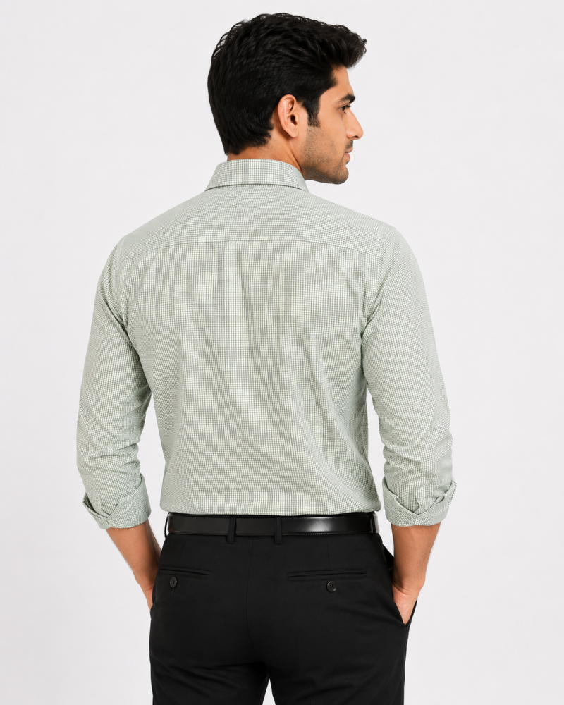 1 Best Green Cotton Shirt For Men The Skylark Premium