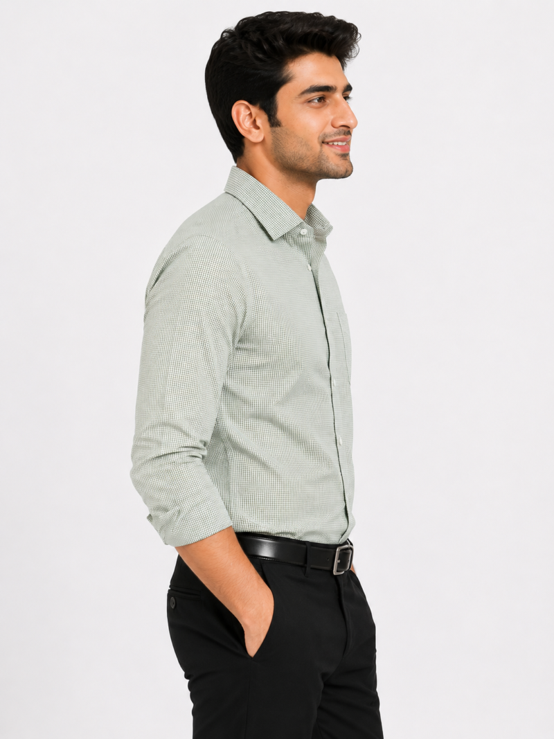 1 Best Green Cotton Shirt For Men The Skylark Premium