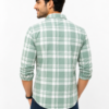 1 Best Cotton Formal Green Check Shirt For Men