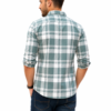 1 Best Cotton Formal Green Check Shirt For Men