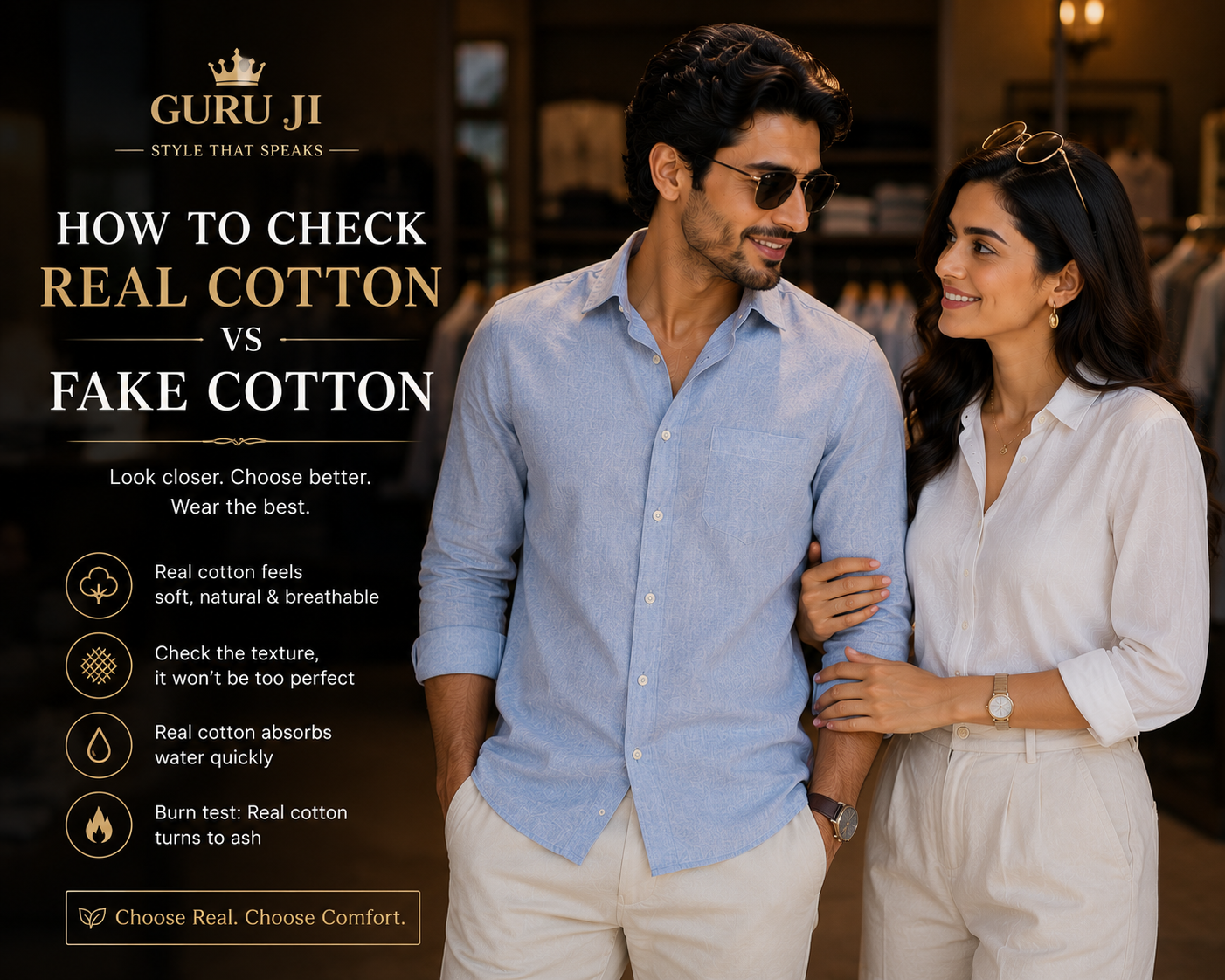 How to Check Real Cotton vs Fake Cotton (Complete Guide 2026)
