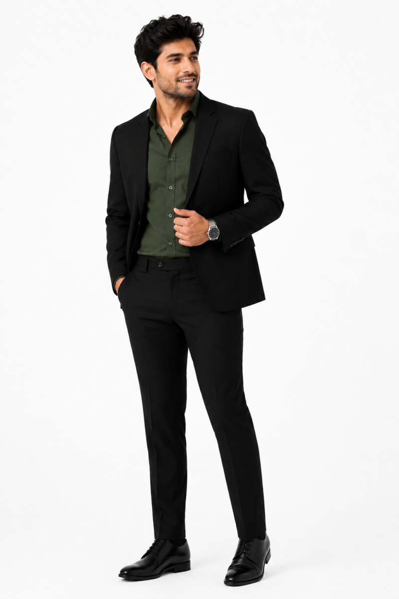 Olive Green Premium Shirt For Men