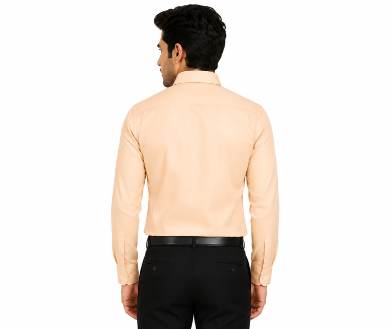 100% Pure Cotton Luxury Peach Formal Cotton Shirt for Men