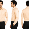 100% Pure Cotton Luxury Peach Formal Cotton Shirt for Men