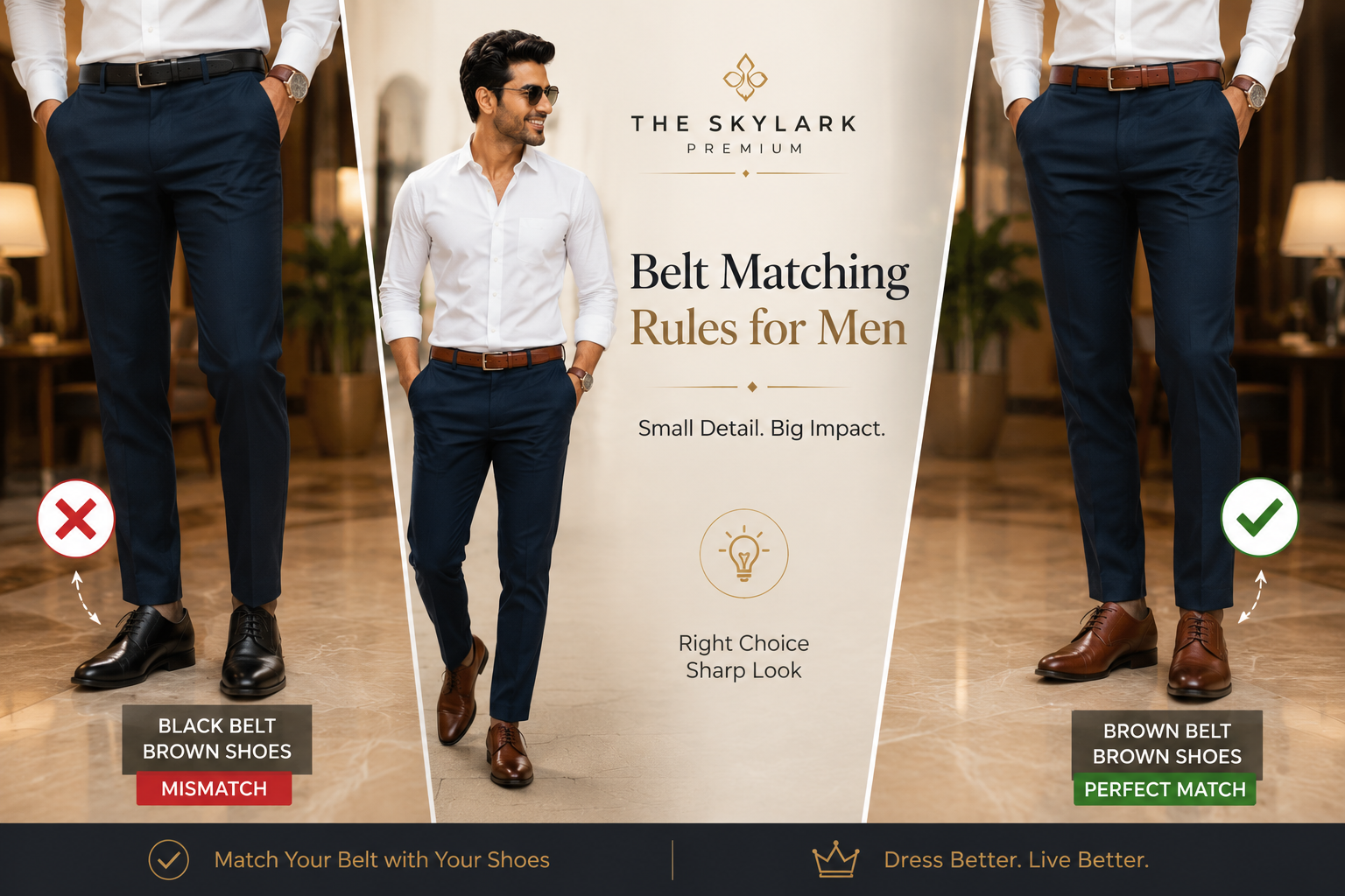 Belt Matching with Trousers