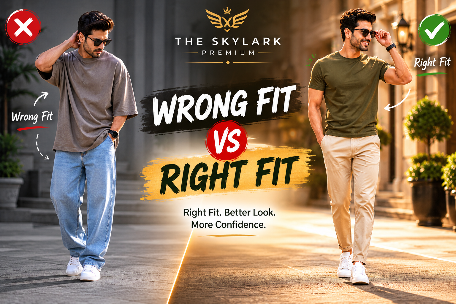 Oversized vs Regular T-Shirt Fit