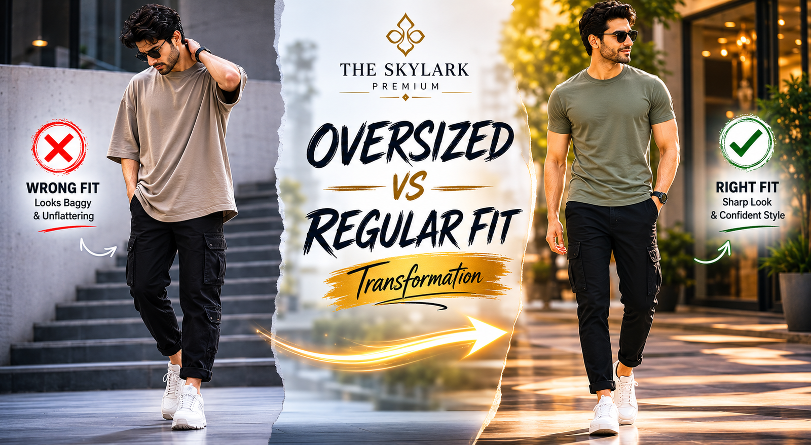 Oversized vs Regular T-Shirt