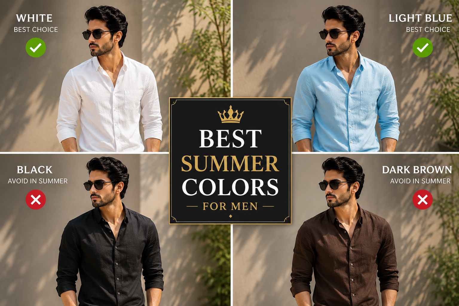Best Shirt Colors for Indian Summer