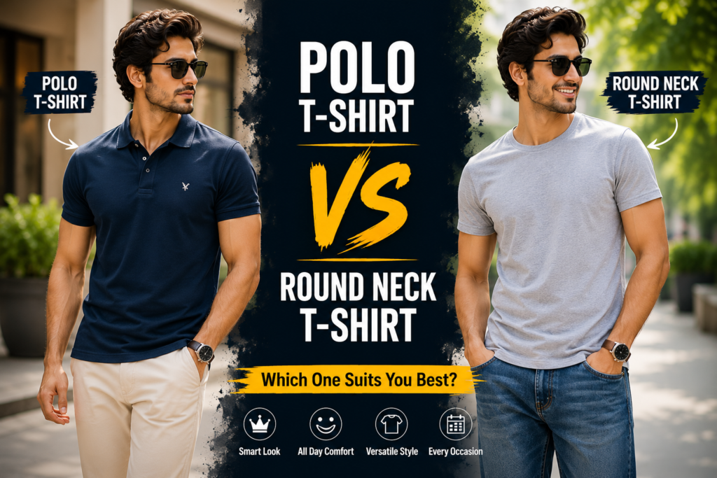 Polo T-Shirt vs Round Neck T-Shirt