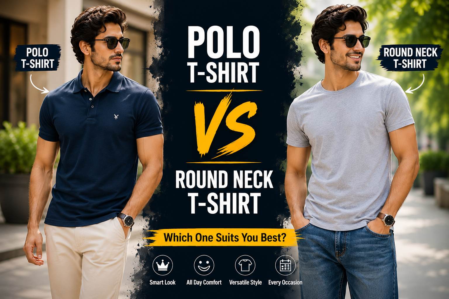 Polo T-Shirt vs Round Neck T-Shirt