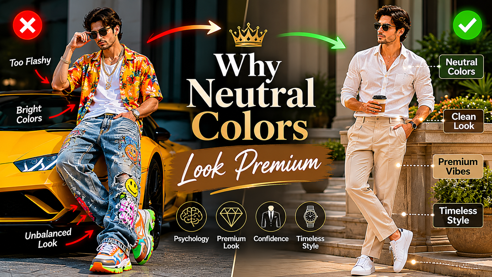 Neutral Colors in Men Fashion