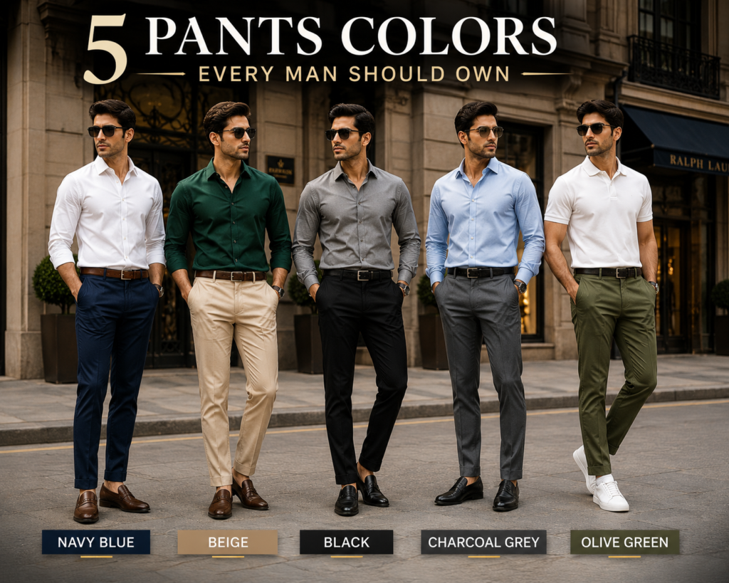 Which pant color is best for men in India