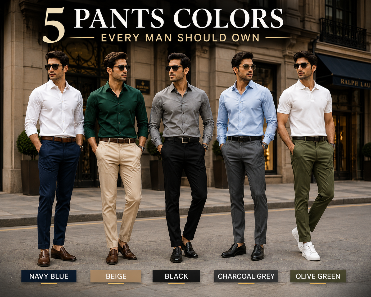 Which pant color is best for men in India