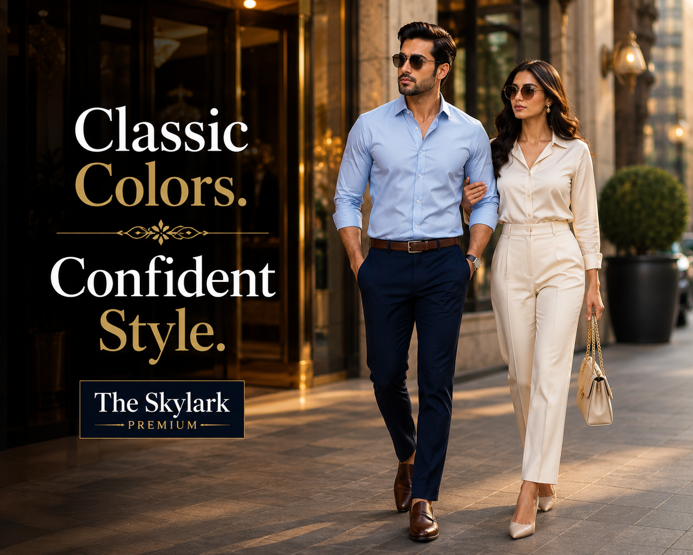 Which color shirt is best with navy pants