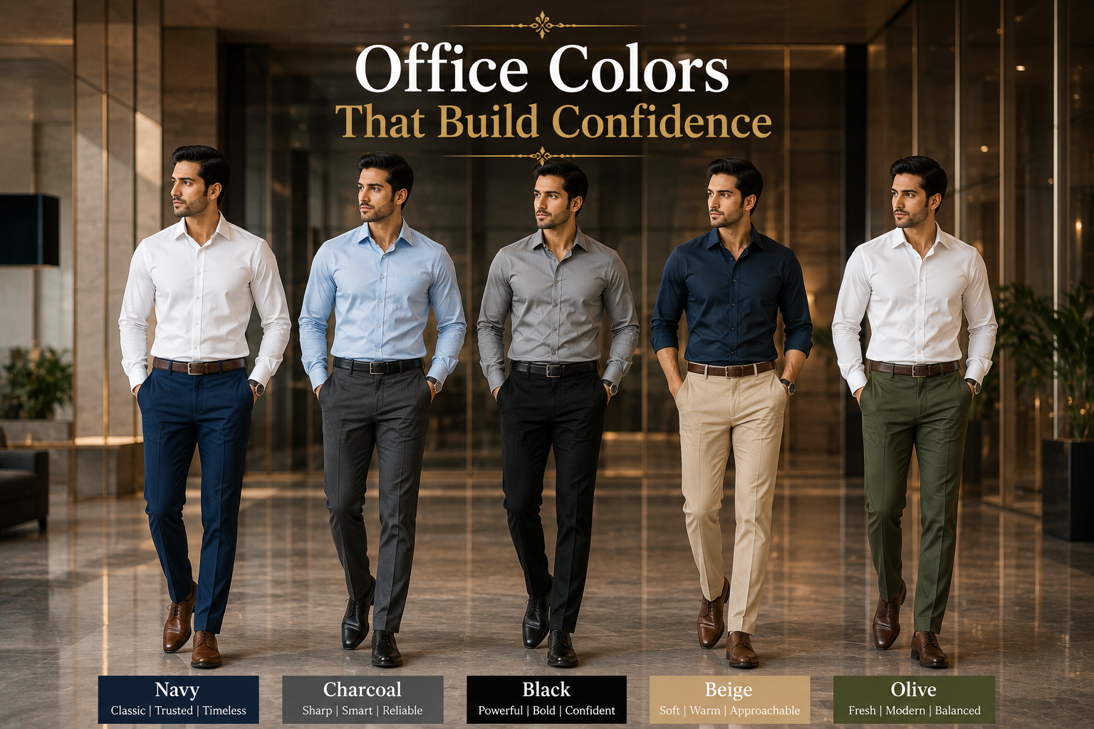 Best Office Pants Colors for Men