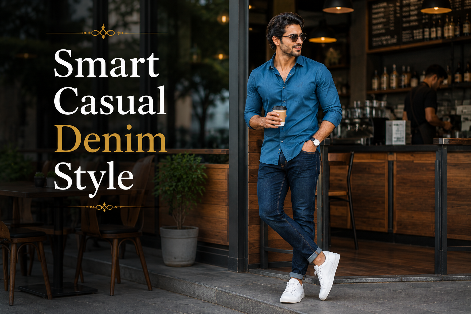 Black Jeans Shirt Combination for Sharp Personality