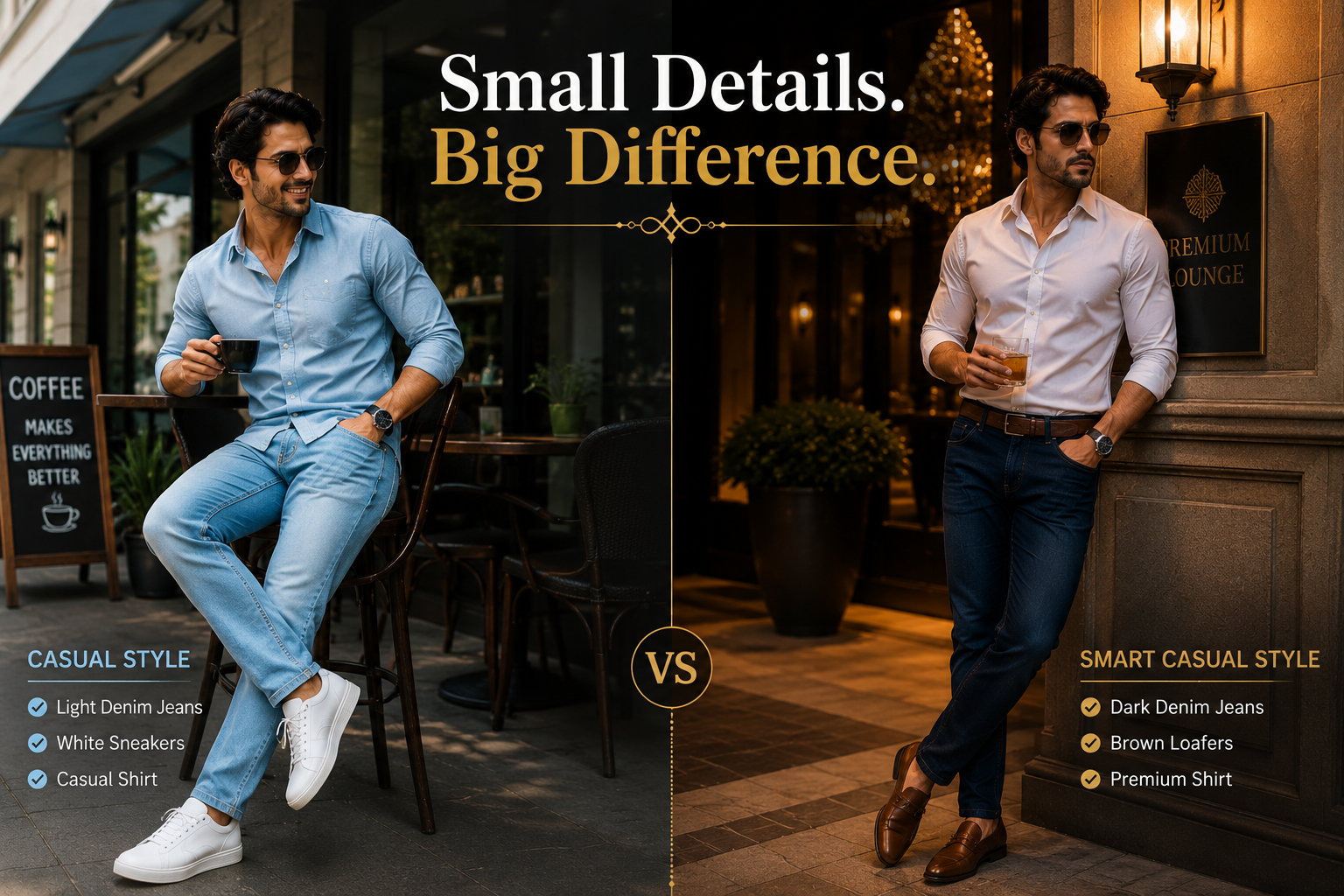 Black Jeans and Shoes Combination for Premium Style