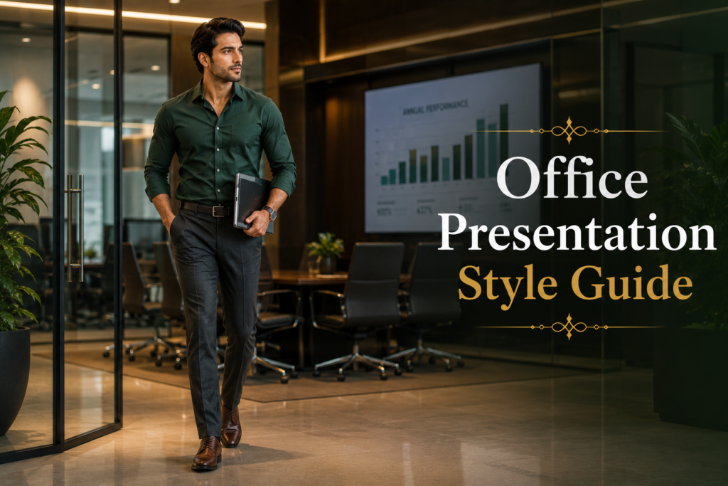 What to Wear for Office Presentation – Smart Professional Style Guide for Men (2026 Guide)