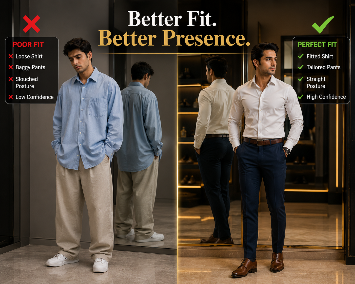 Achhe kapde pehenne se confidence badhta hai kya