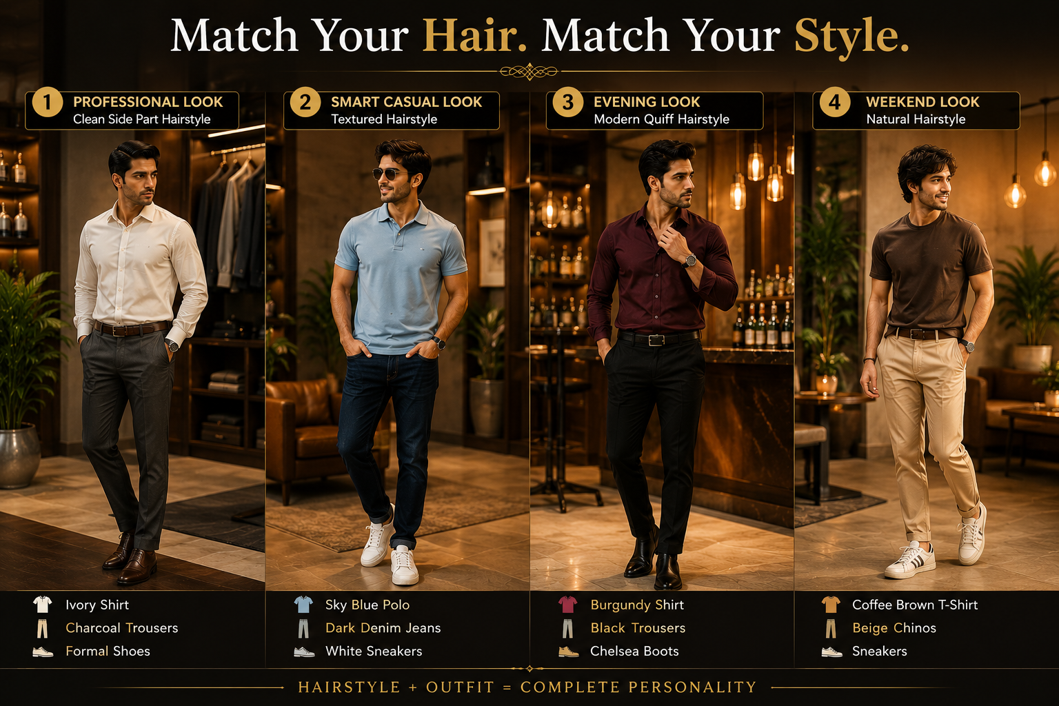 Best Outfit Colors According to Hair Style