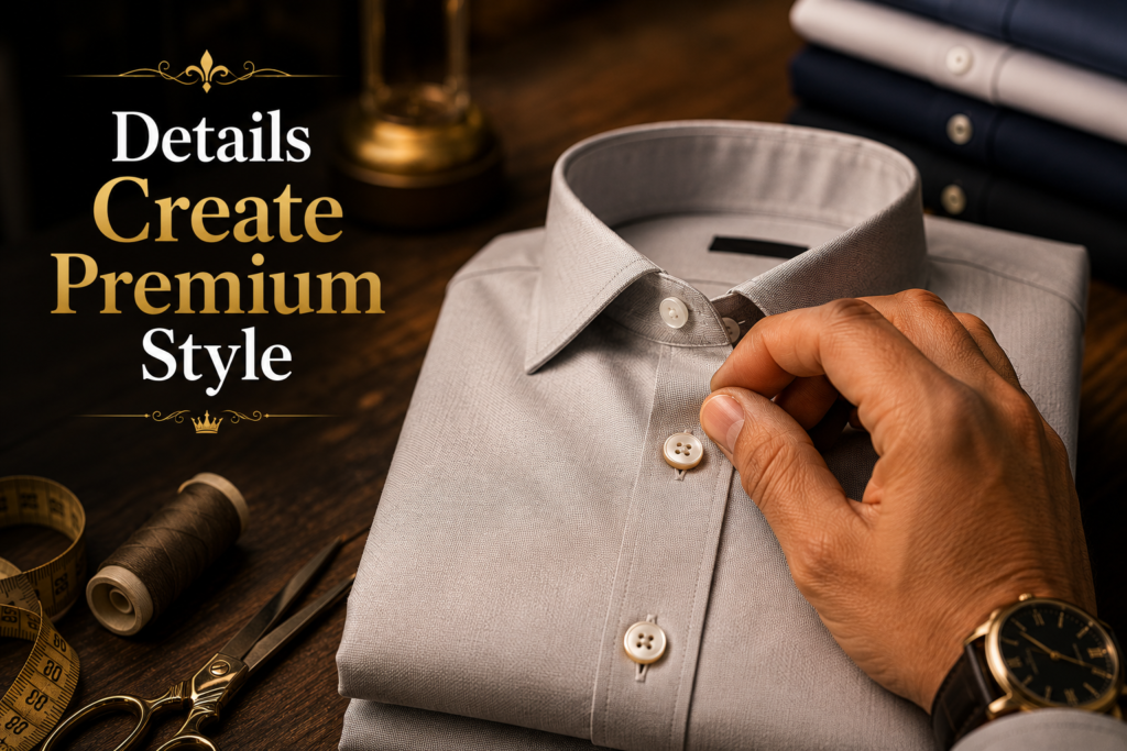 Shirt buttons quality ke liye important hote hain