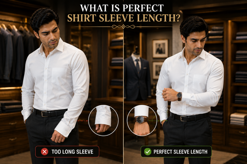 Shirt ki perfect sleeve length kitni honi chahiye