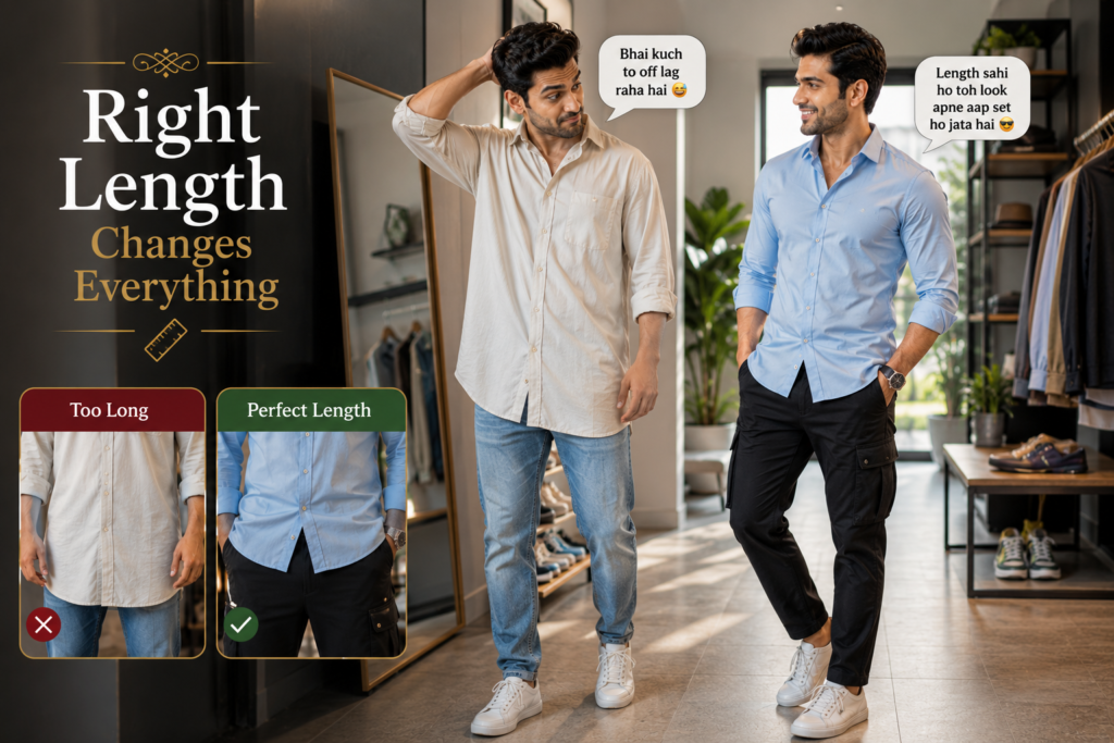 Why Shirt Length Matters in Men’s Style 👔