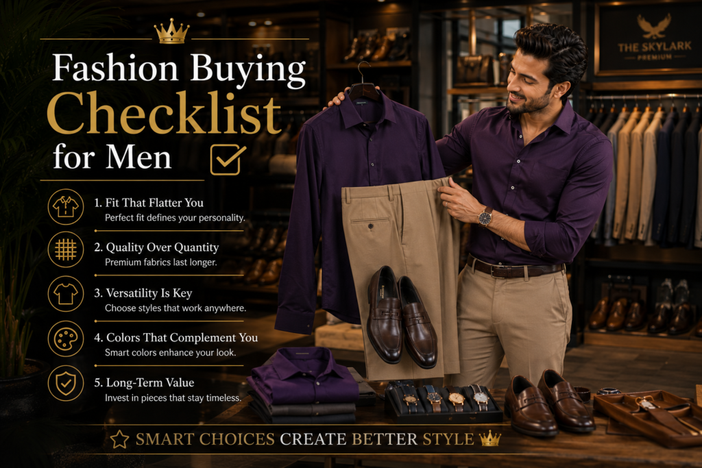Fashion Buying Checklist for Men