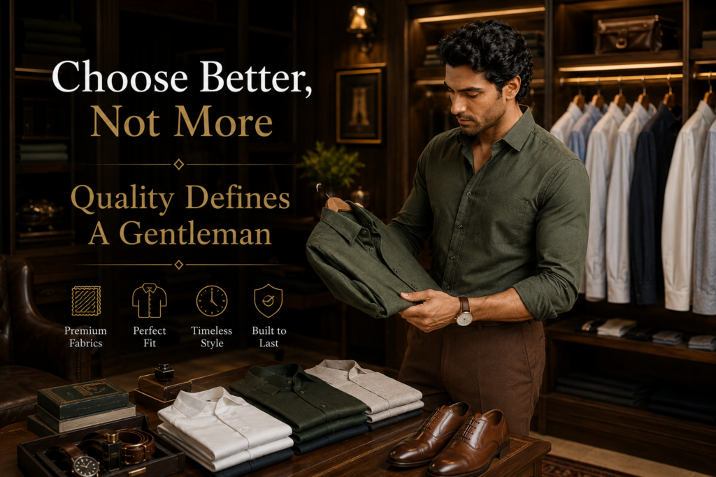 A Gentleman Chooses Quality Over Quantity 👔