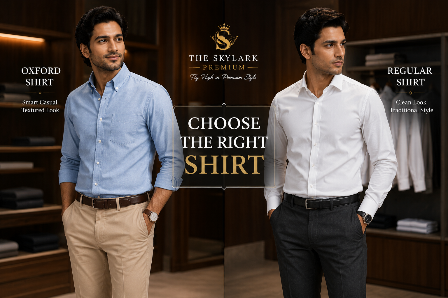 Confused between Oxford shirt and regular shirt? Learn the key differences in fabric feel, style, appearance and when to wear each shirt.