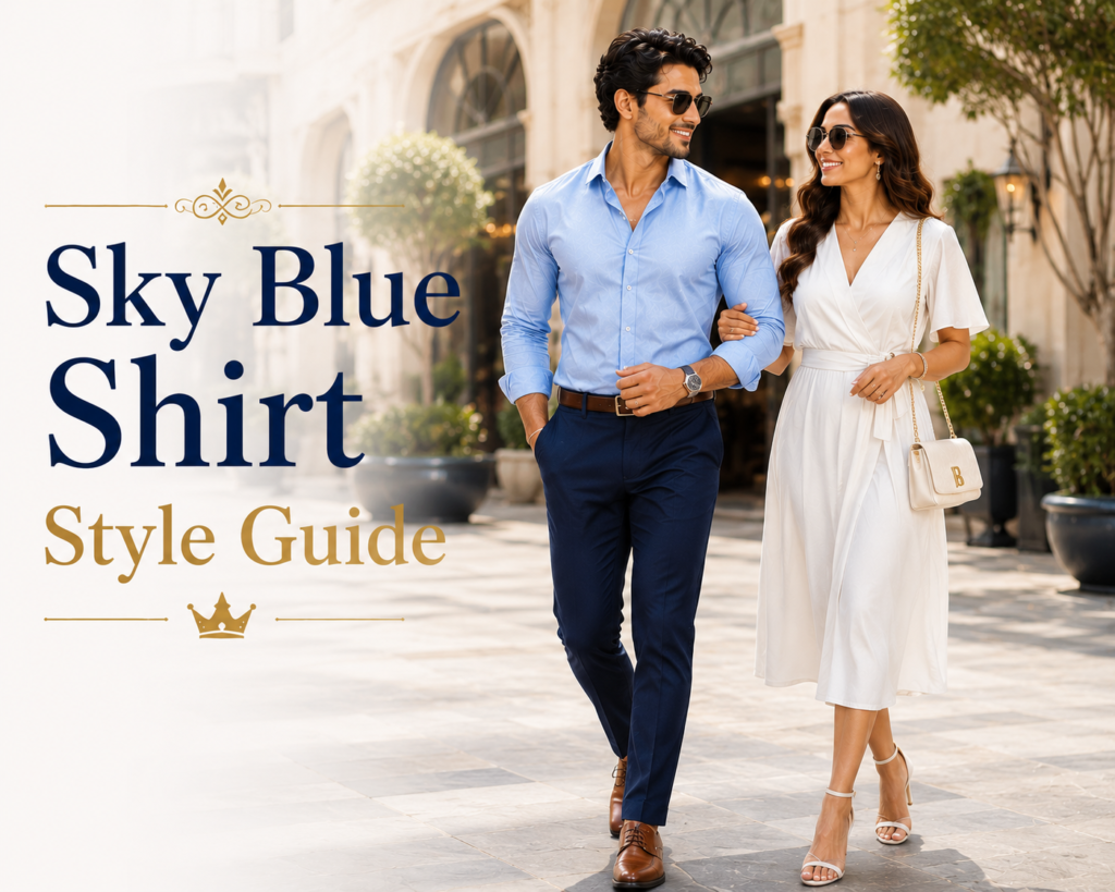 Sky Blue Shirt Combination Guide for Men