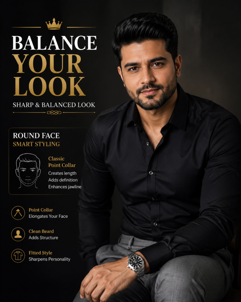 Long face wale men kaunsa collar choose kare