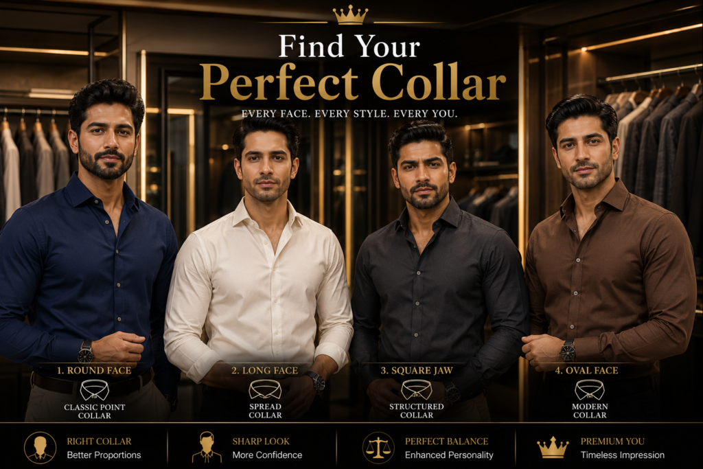Round face ke liye kaunsa shirt collar best hai