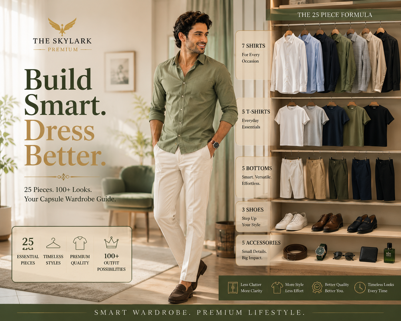 The 25 Piece Capsule Wardrobe Formula for Indian Men