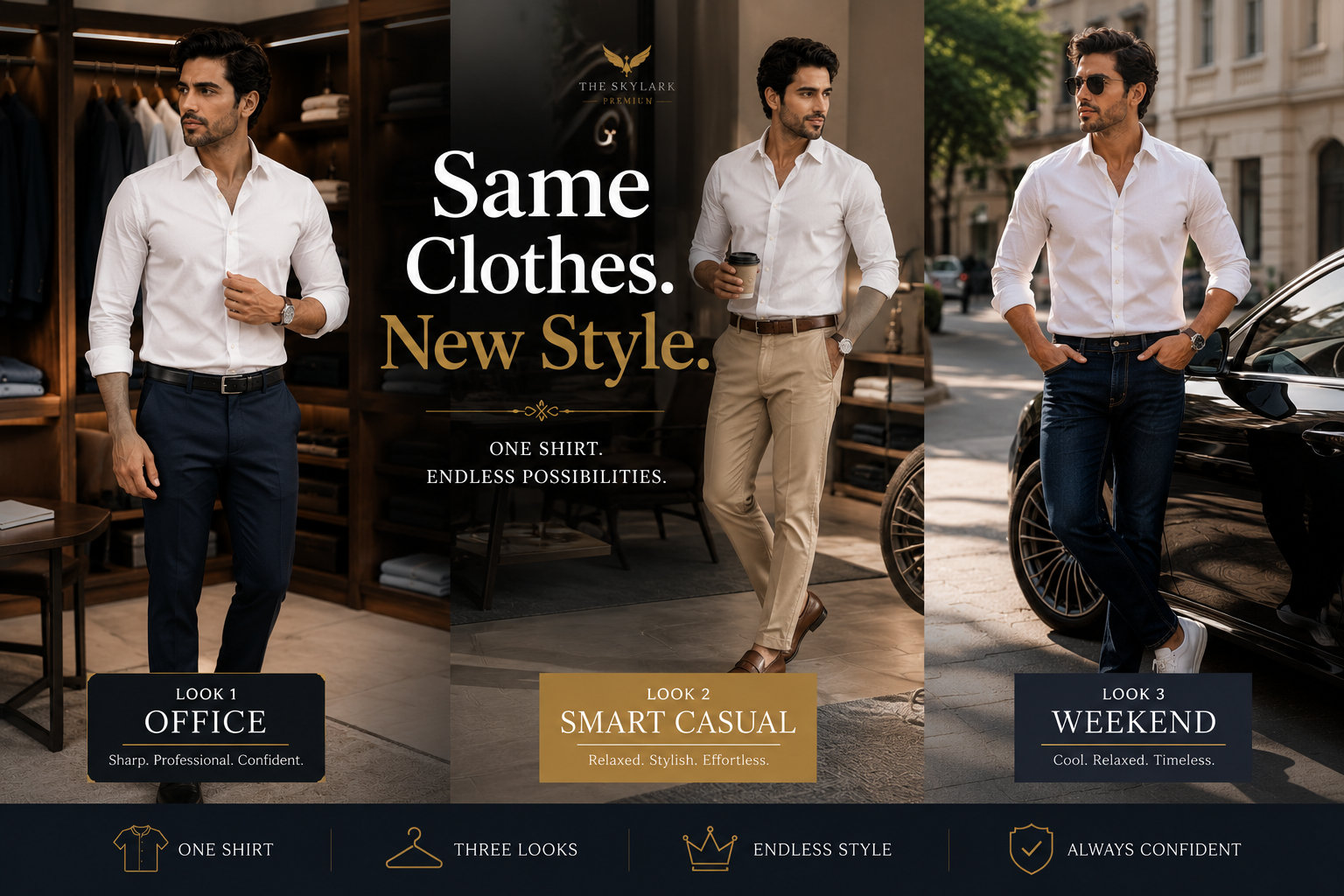 Same shirt ko different kaise dikhaye