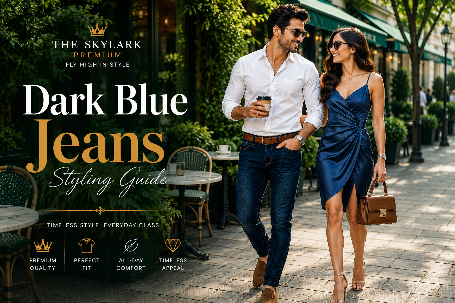 Dark Blue Jeans Styling Guide