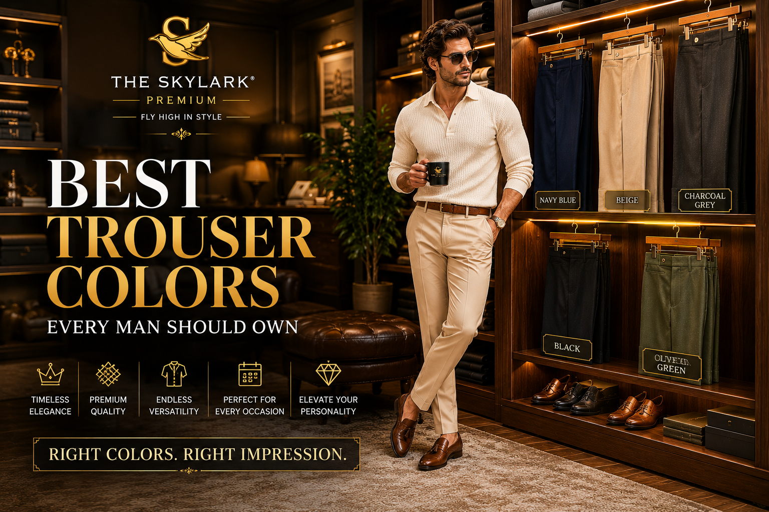 Trouser Colors Ranking by Occasion