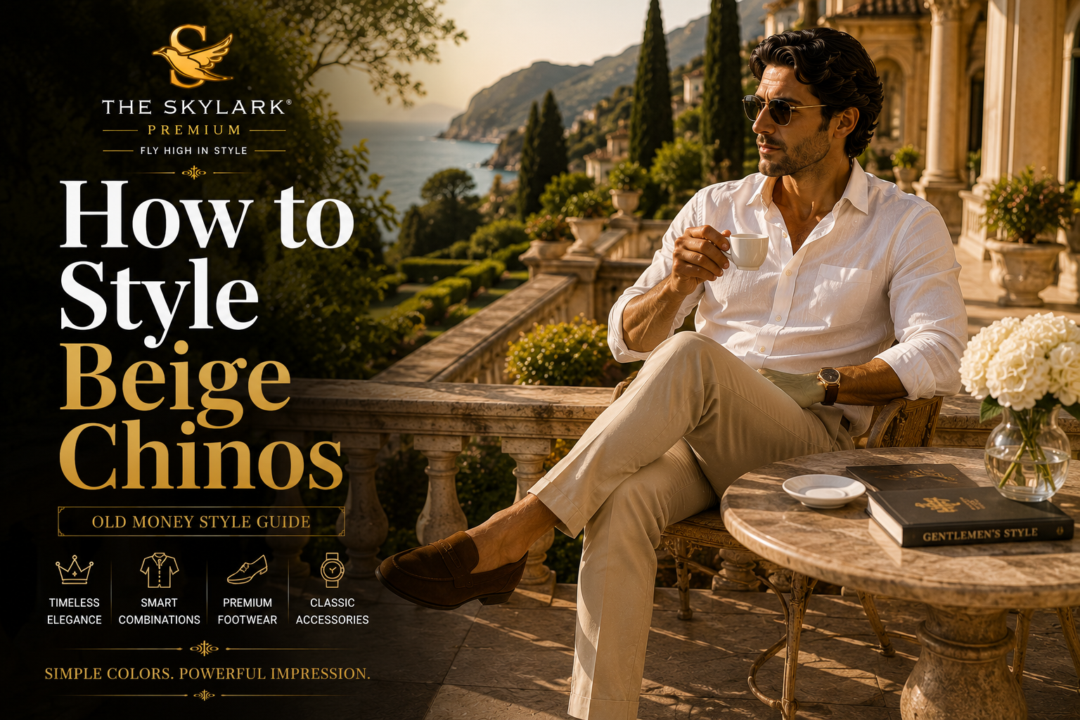 Beige Chinos for Summer