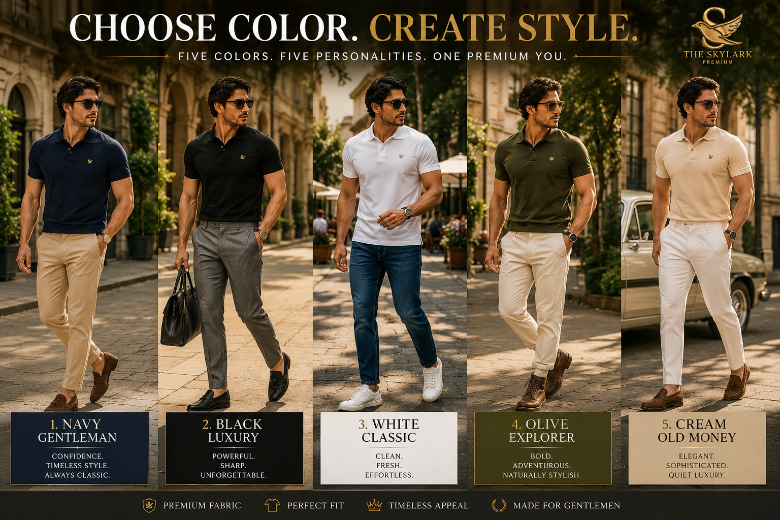 Best Polo T-Shirt Colors for Men