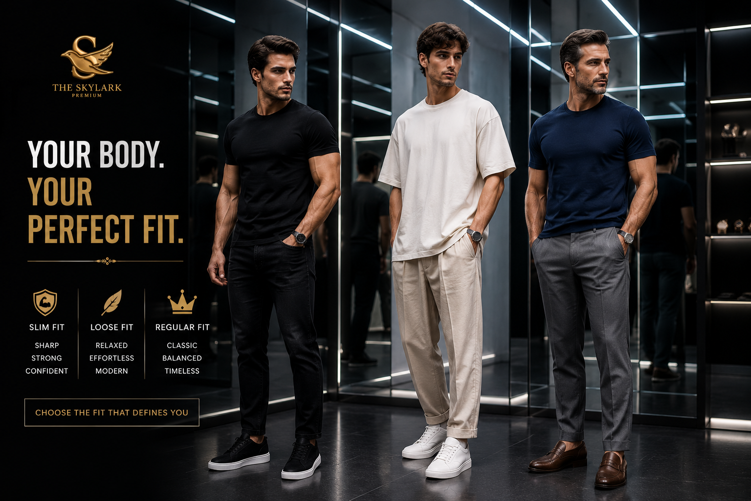 Loose Fit vs Slim Fit T-Shirts