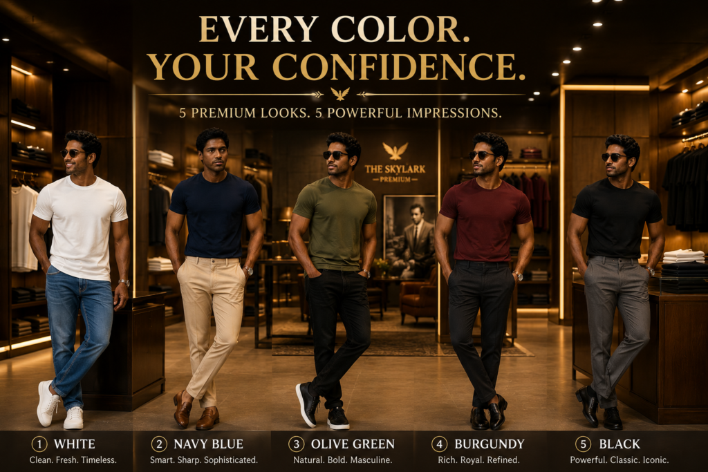 Best T-Shirt Colors for Dark Skin Men