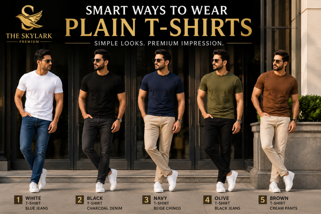 Smart Ways to Wear Plain T-Shirts