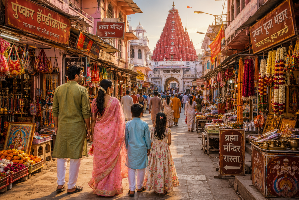  Brahma Temple Pushkar Family Outfit?