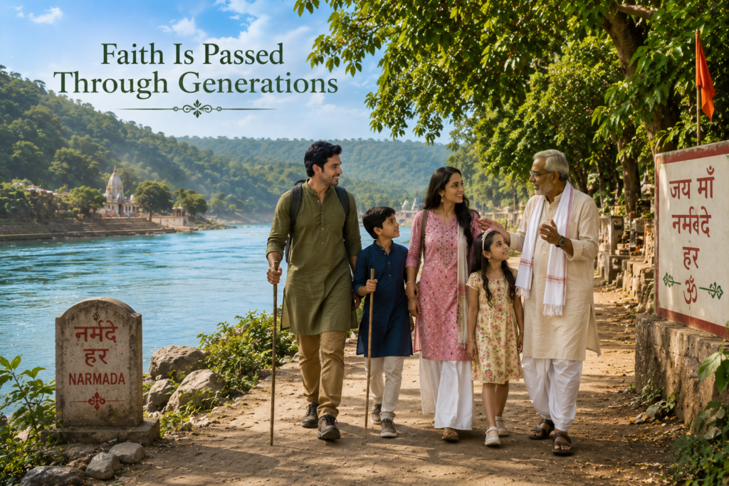  Family Narmada Parikrama Outfit