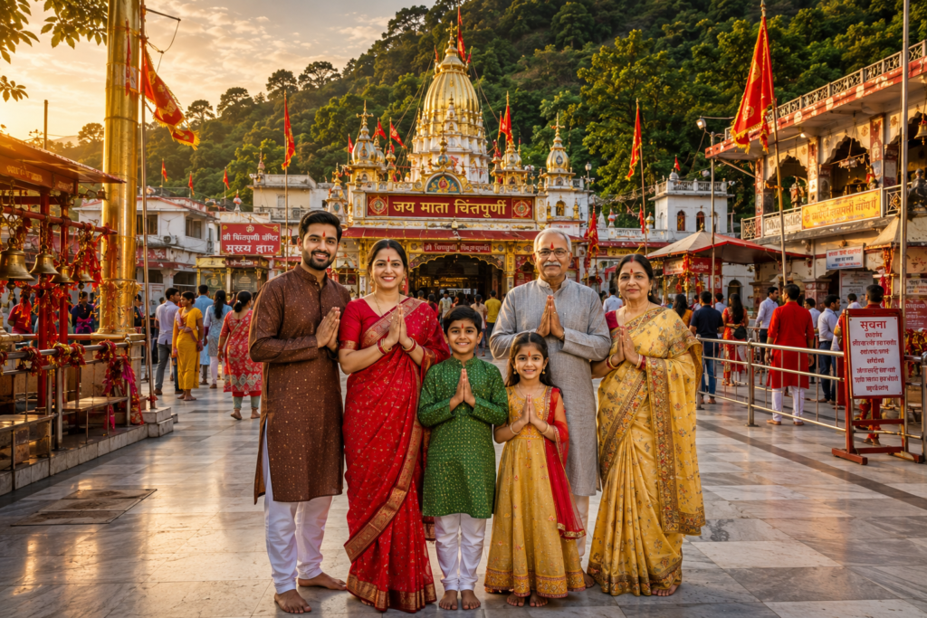 Mata Chintpurni Temple Family Outfit Guide