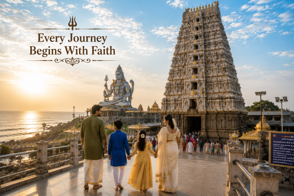 Murudeshwar Temple Family Outfit Guide