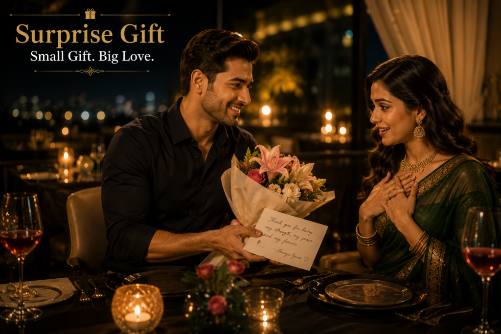 Karwa Chauth Gift Dete Waqt Kya Pehne