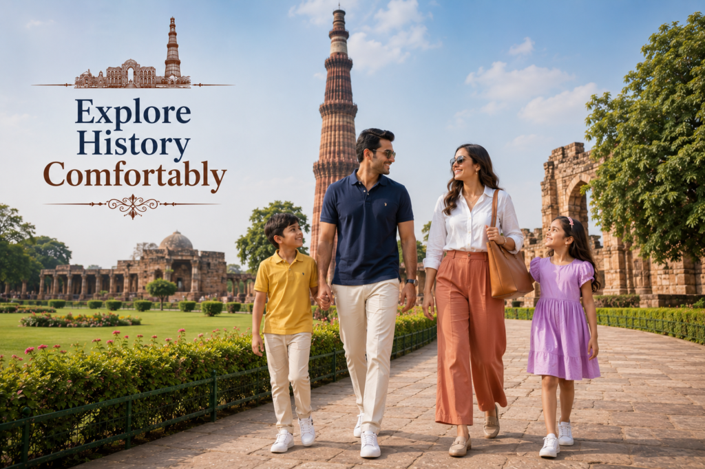 Family Outfit For Qutub Minar