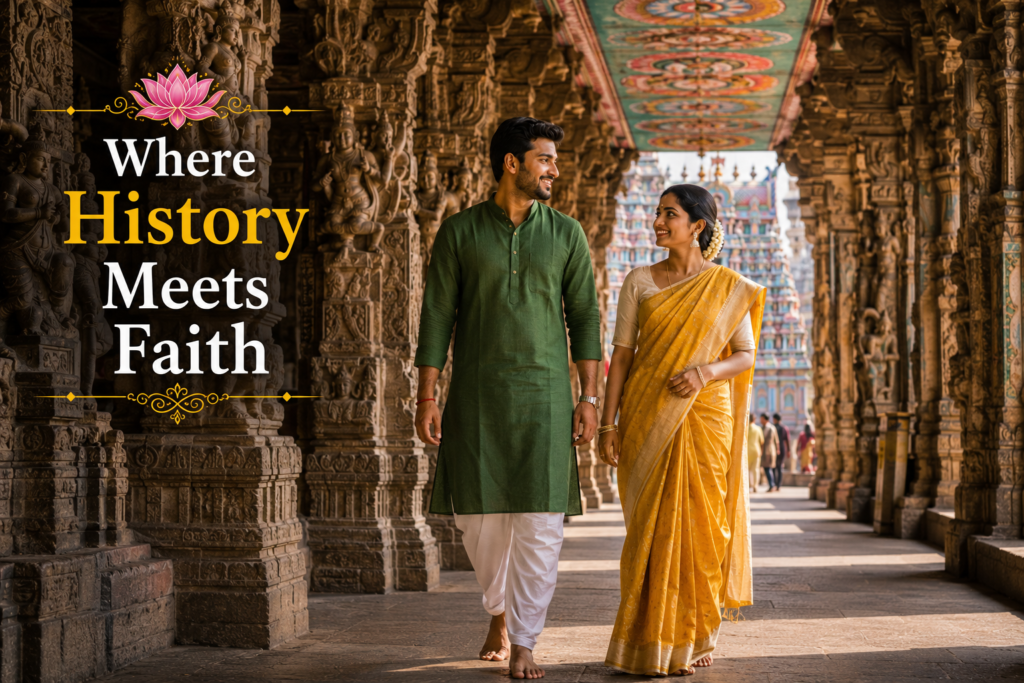 Couple Outfit for Meenakshi Temple